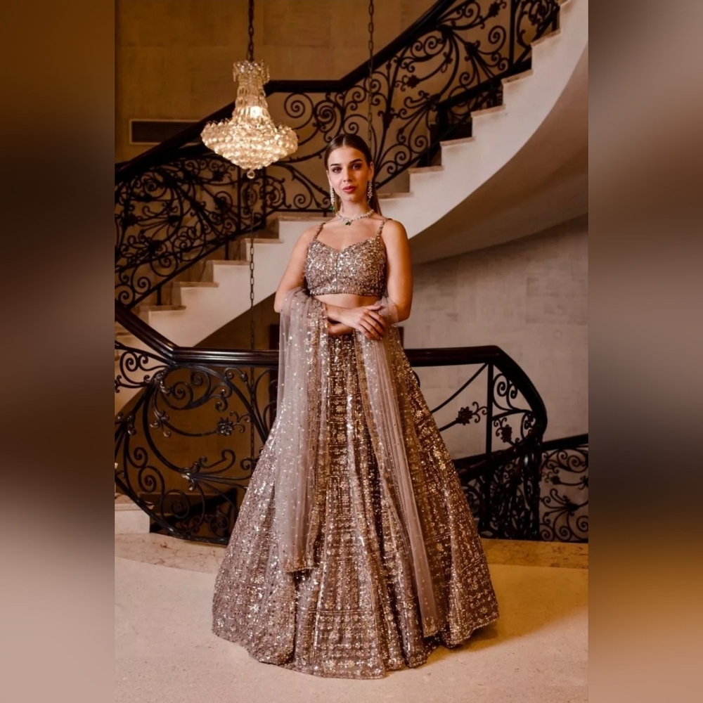 Elegant Gold Lehenga